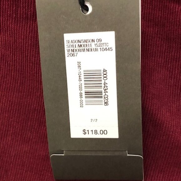 Armani Exchange A|X Low Rise Super Skinny J22 Legging Beet - Picture 7 of 9
